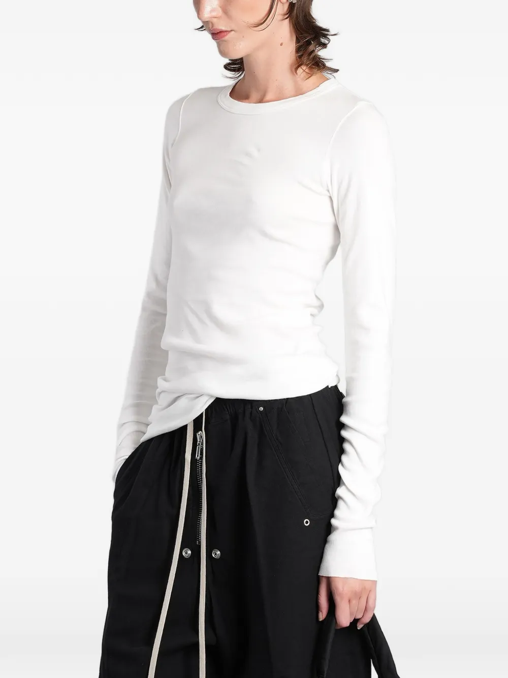Rick Owens DRKSHDW T-shirt met lange mouwen Wit
