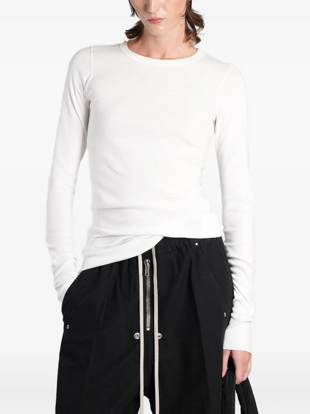 Rick Owens DRKSHDW T-shirt met lange mouwen Wit