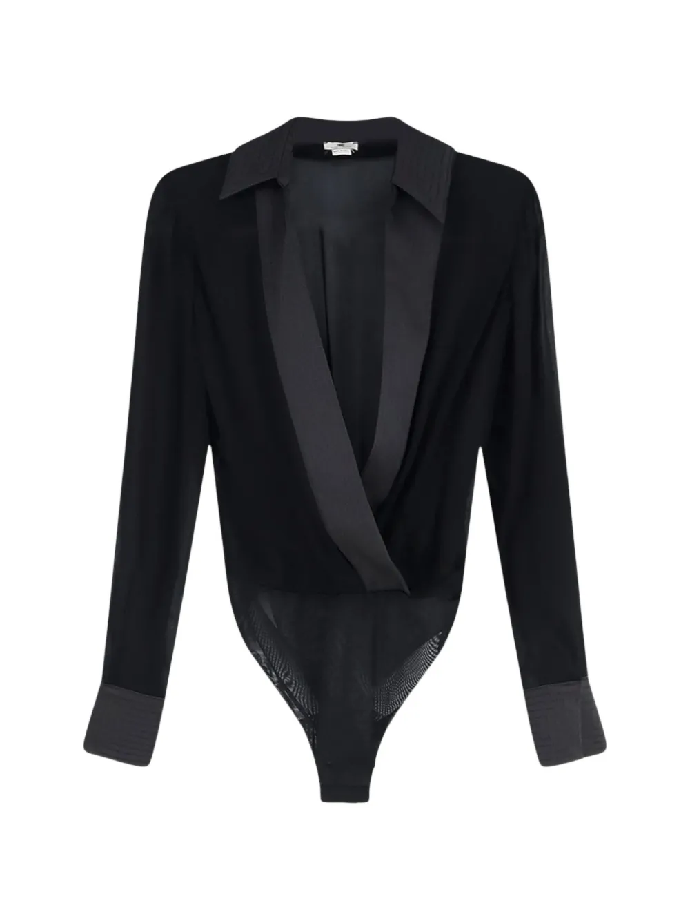 Elisabetta Franchi wrap-style long-sleeves blouse