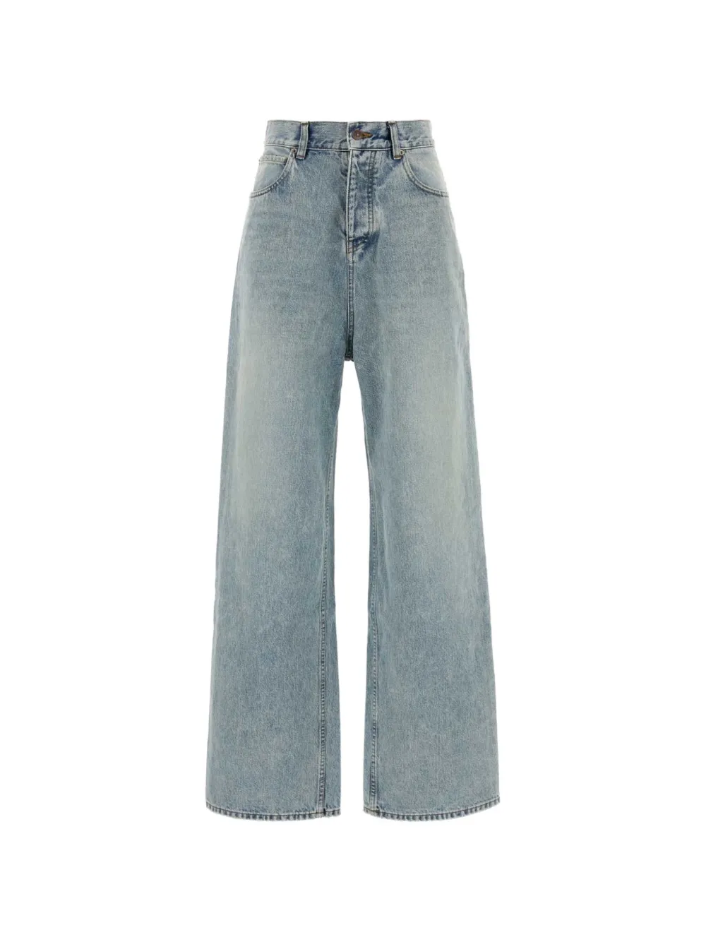 Balenciaga distressed wide-leg jeans