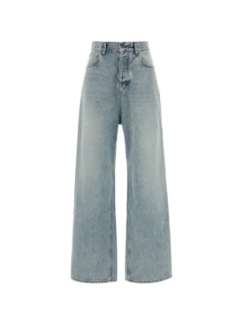 Balenciaga distressed wide-leg jeans