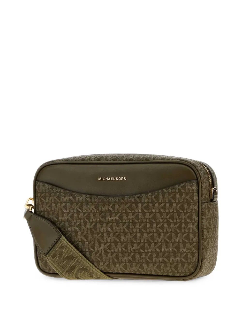 Michael Kors Crossbodytas met monogram-print Groen
