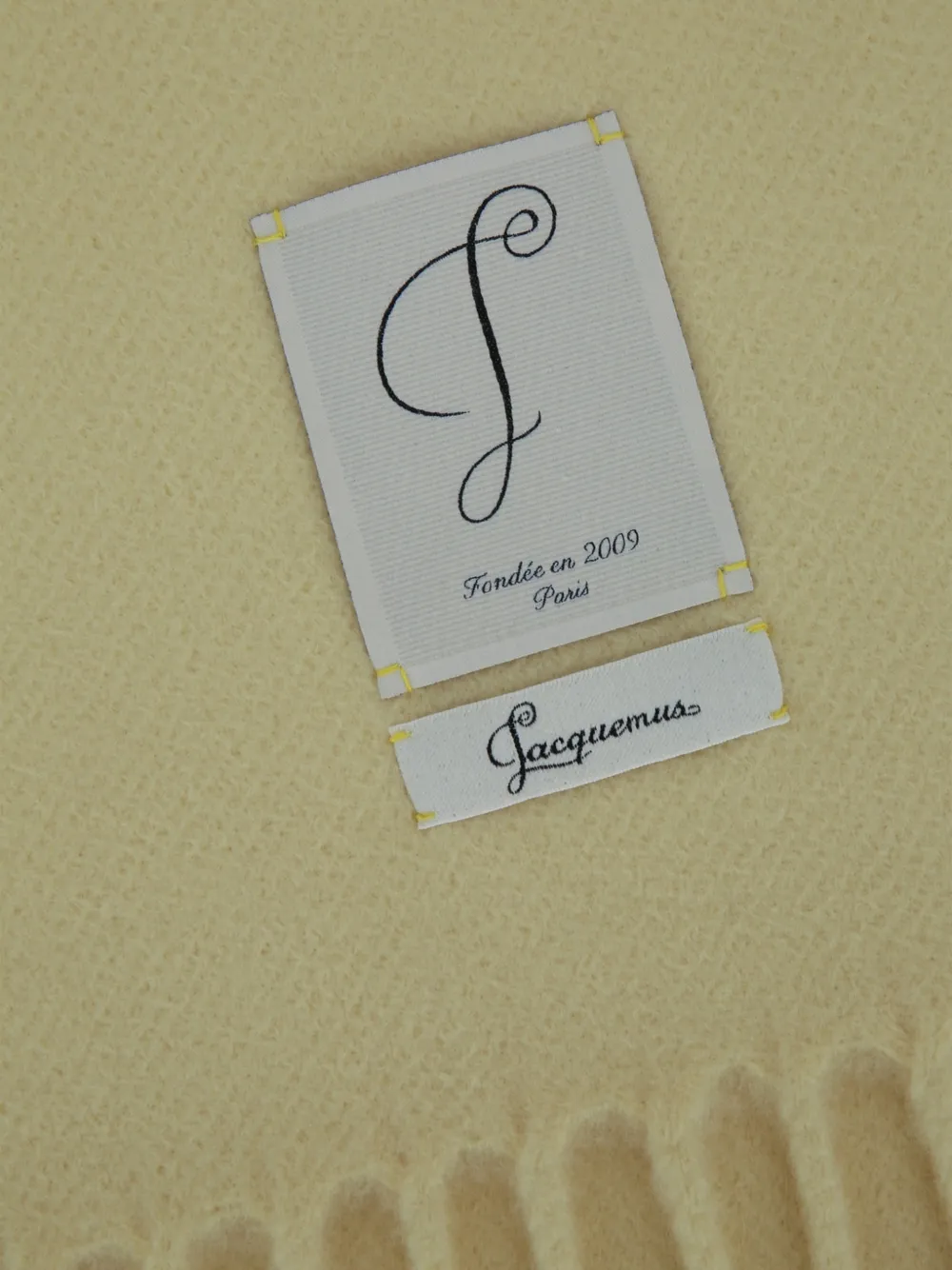 Jacquemus The Cavallo scarf Geel