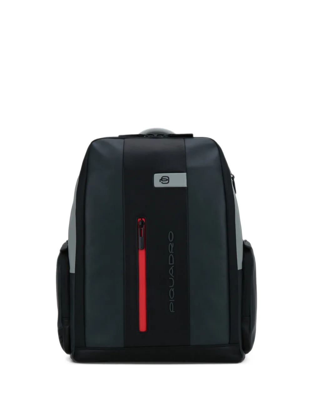 PIQUADRO logo-print leather backpack - Grün