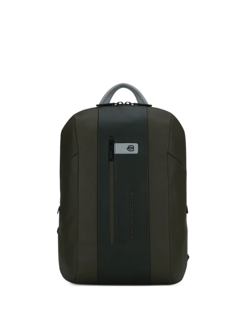 PIQUADRO logo-print panelled backpack - Grün