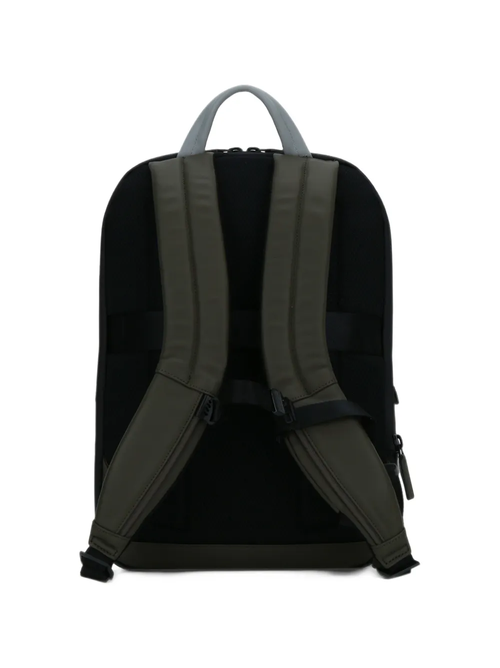 PIQUADRO logo-print panelled backpack Groen