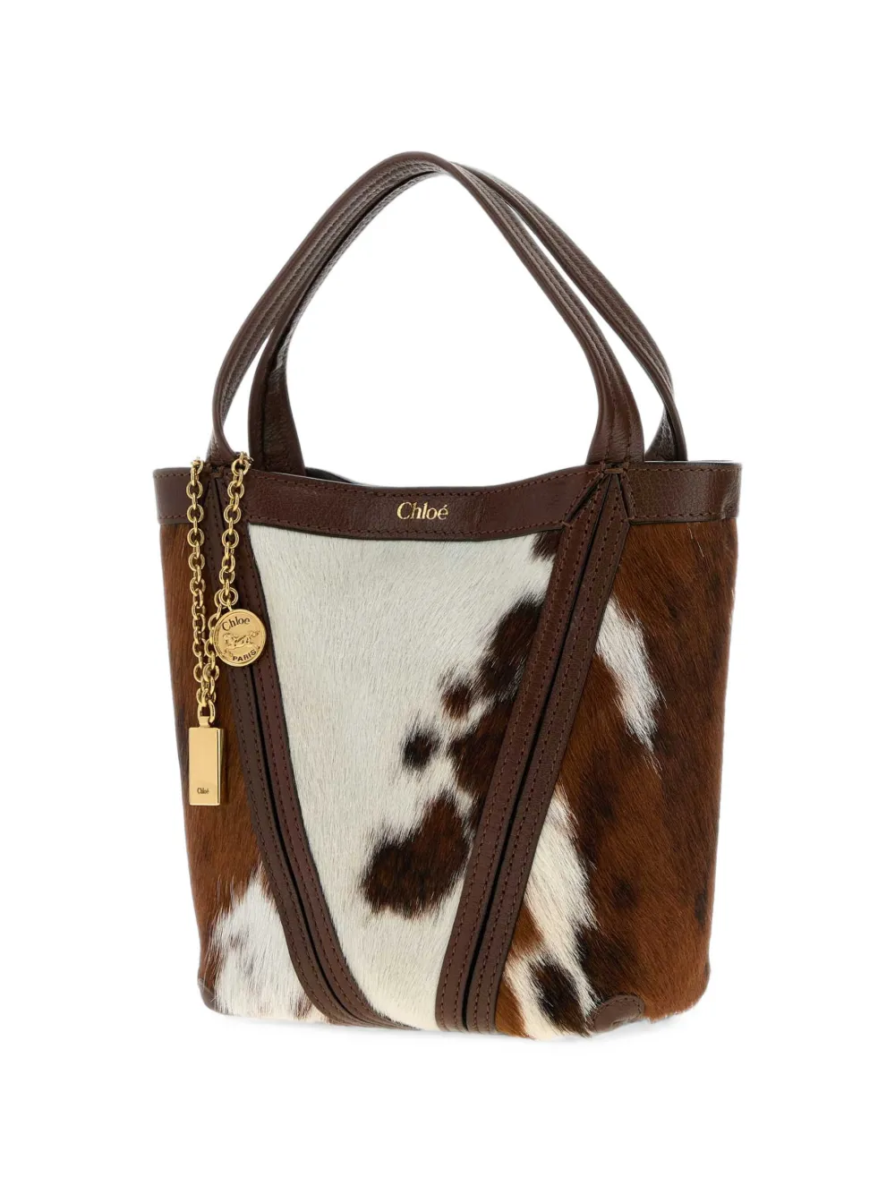 Chloé Spin kleine shopper Bruin