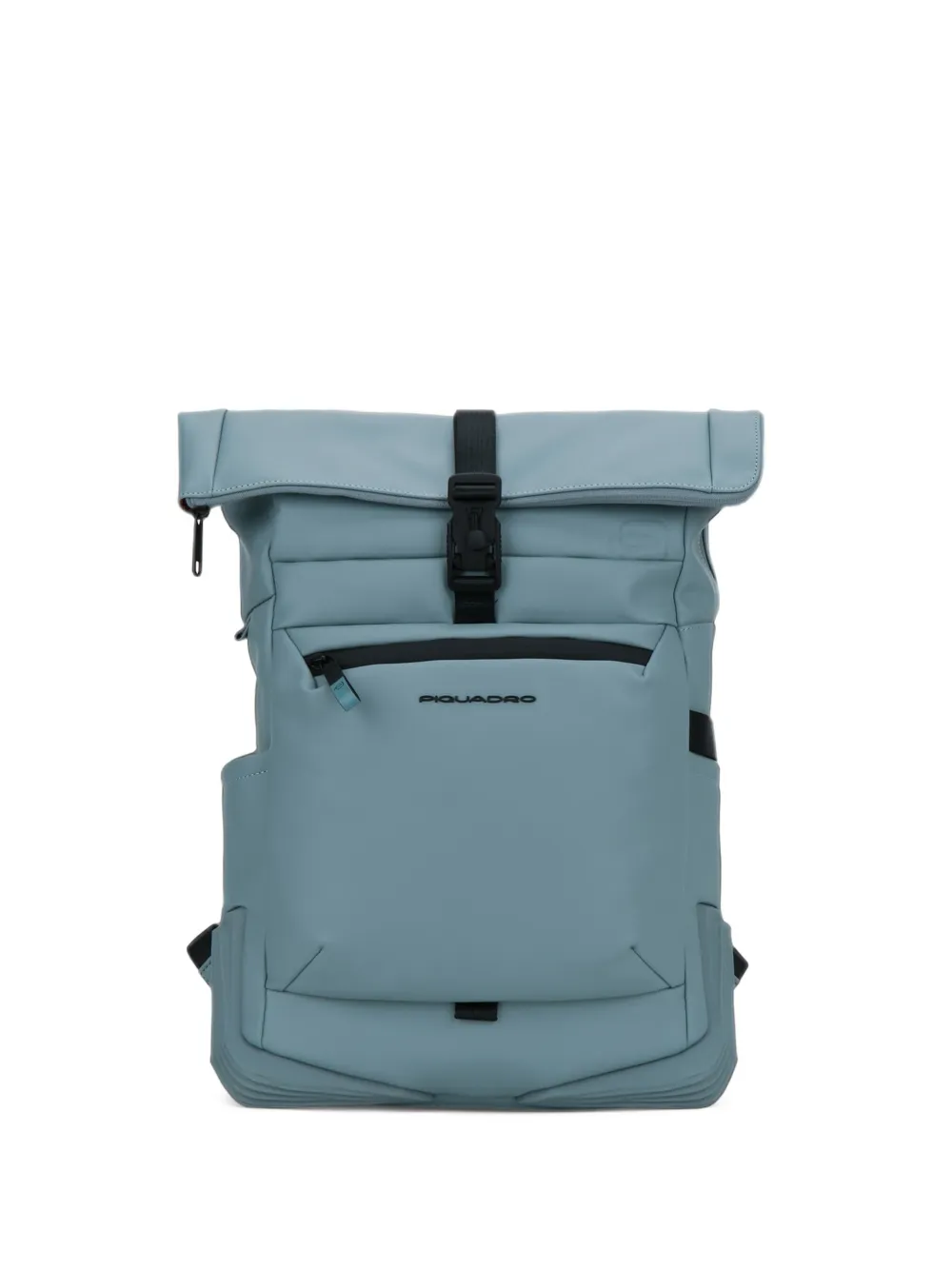 PIQUADRO roll-top buckle-fastening backpack Blauw
