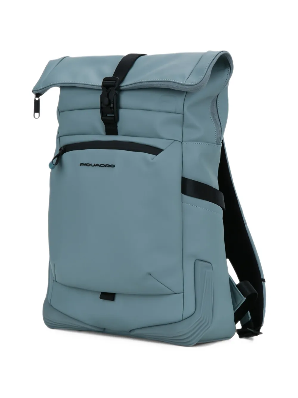 PIQUADRO roll-top buckle-fastening backpack Blauw