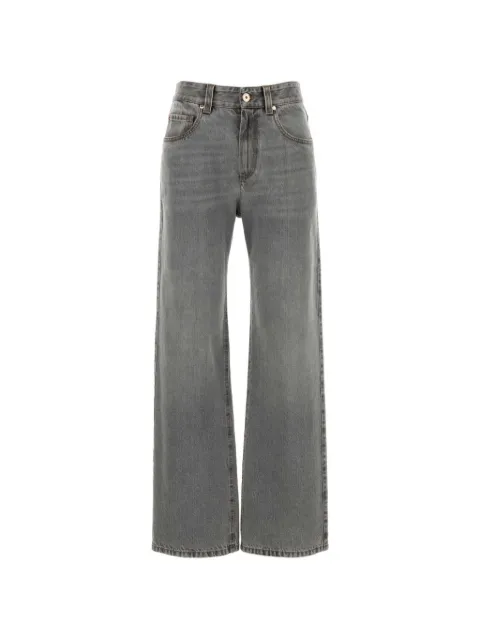 Brunello Cucinelli washed straight-leg jeans