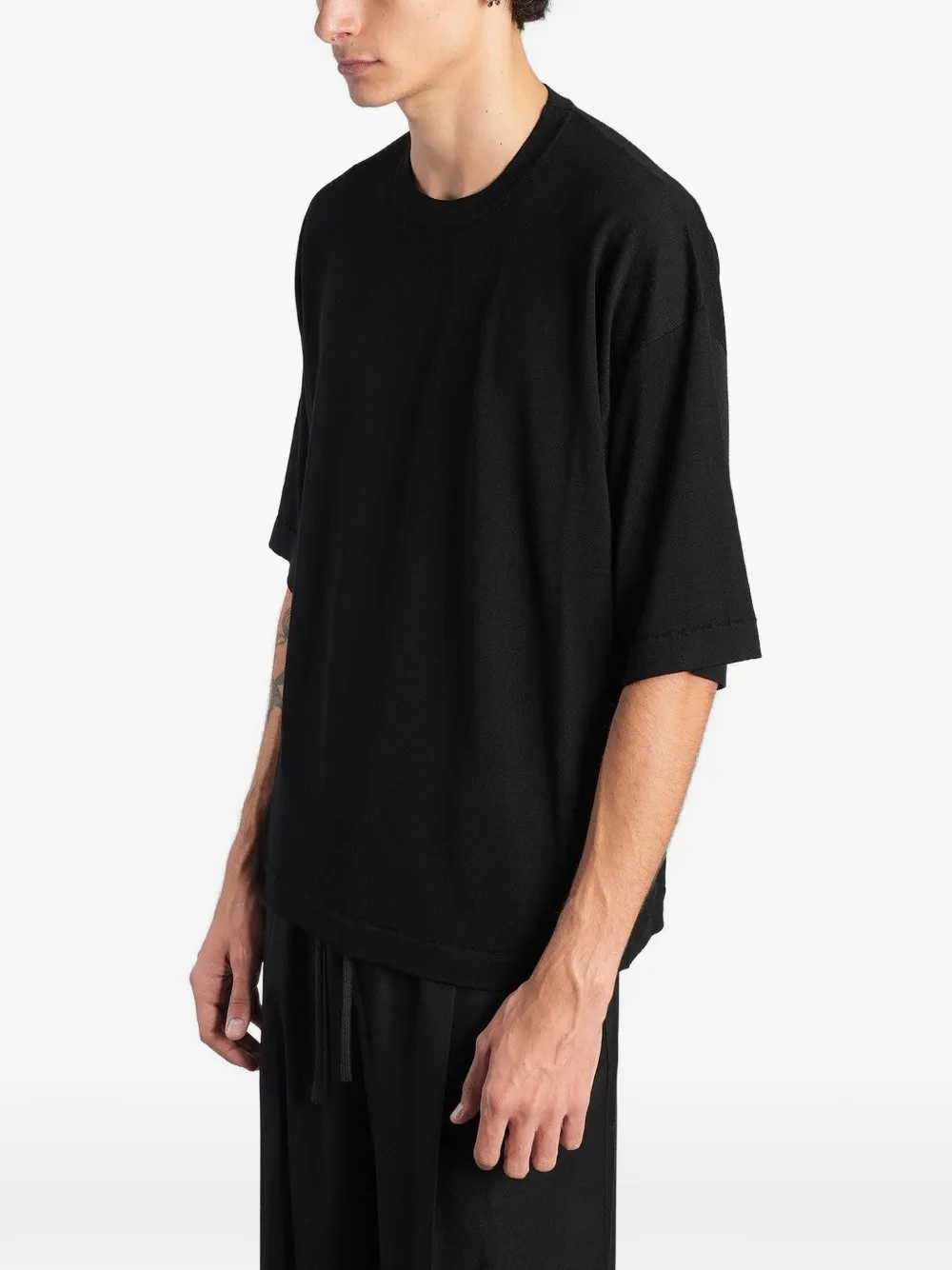 Barena Zaco crew-neck T-shirt Zwart