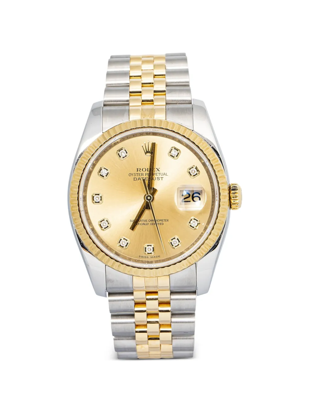 Rolex Datejust diamond 36mm watch - Gold