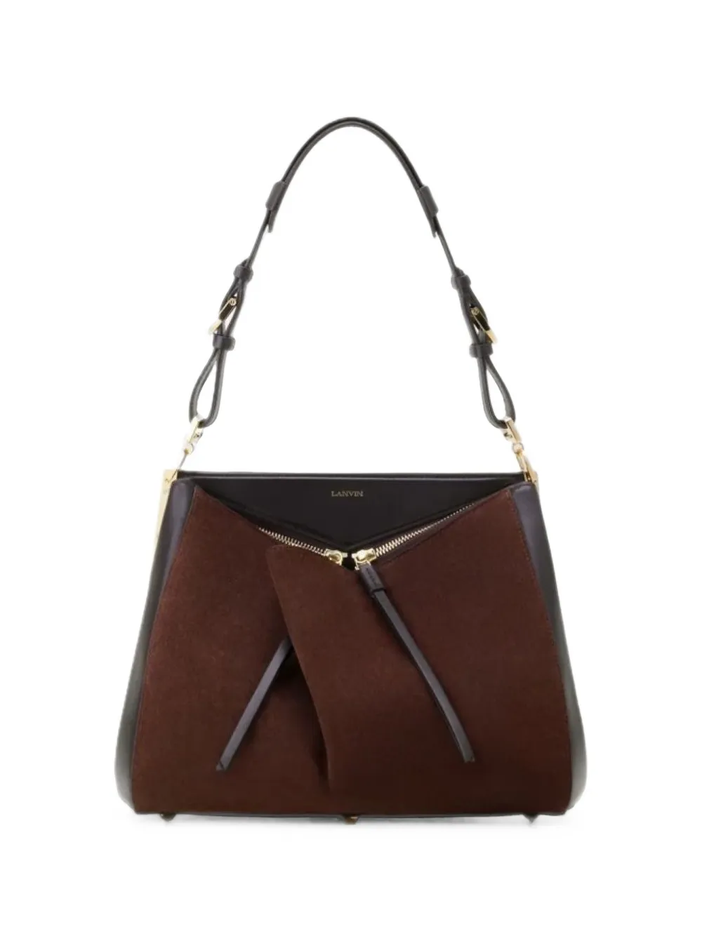 Lanvin top handle bag in leather - Nero