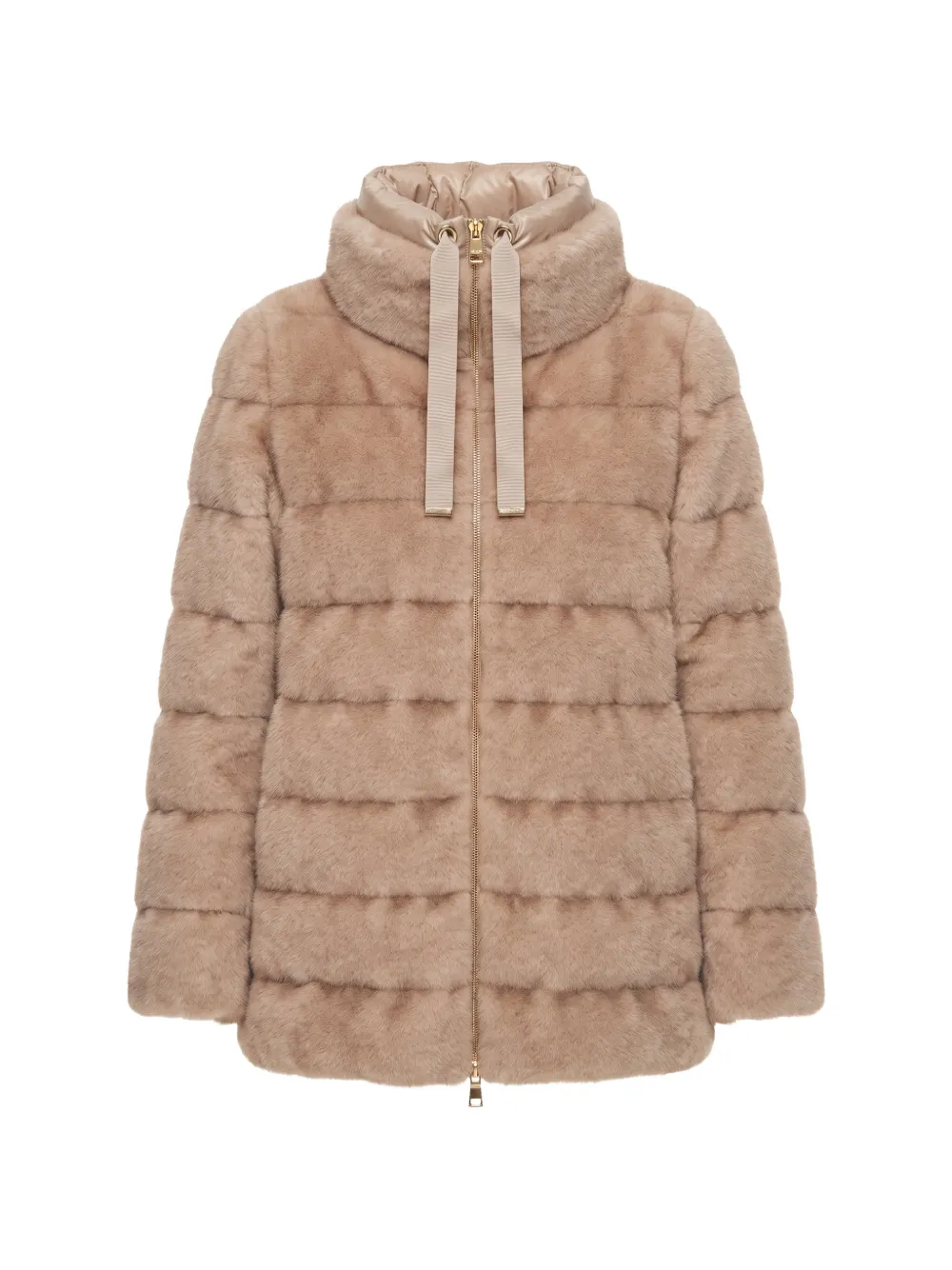 Herno faux-fur padded jacket - Marrone