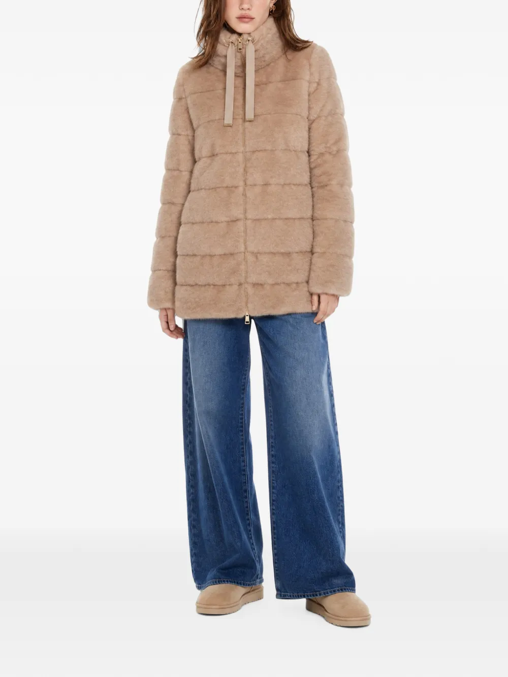 Herno faux-fur padded jacket Bruin