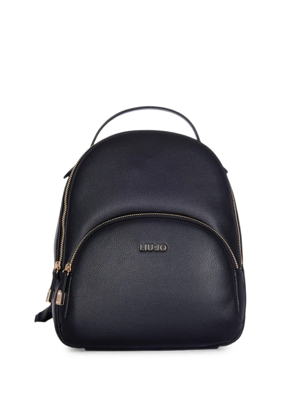 LIU JO grained-effect logo-plaque backpack