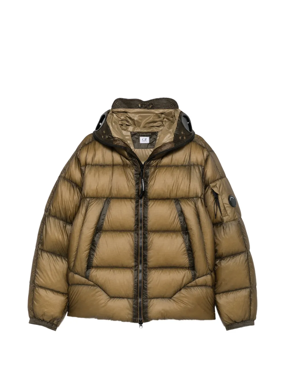 C.P. Company Goggle-detail padded jacket - Grün
