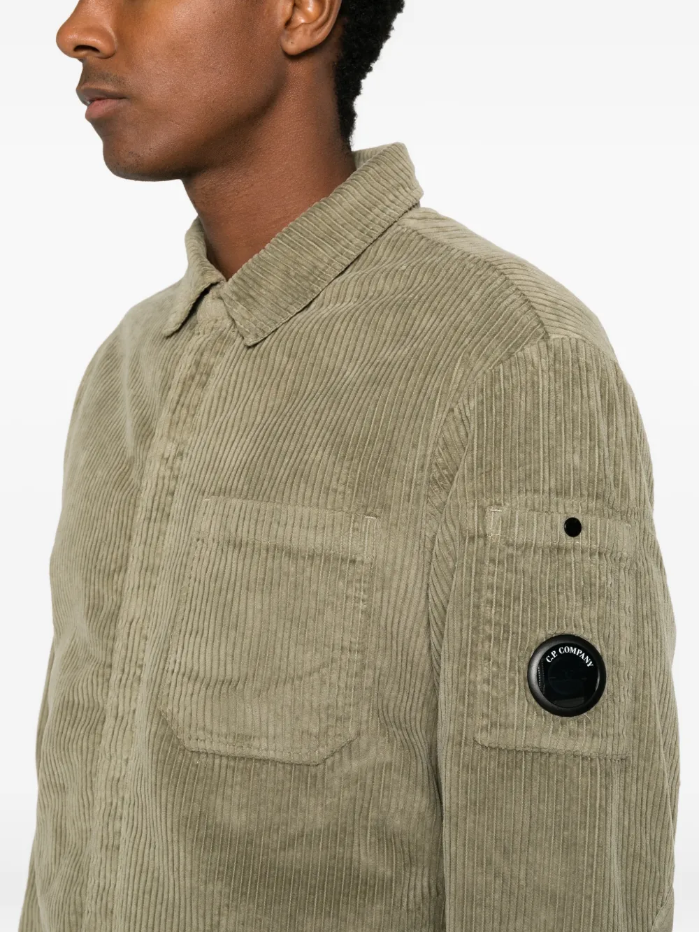 C.P. Company padded corduroy jacket Groen