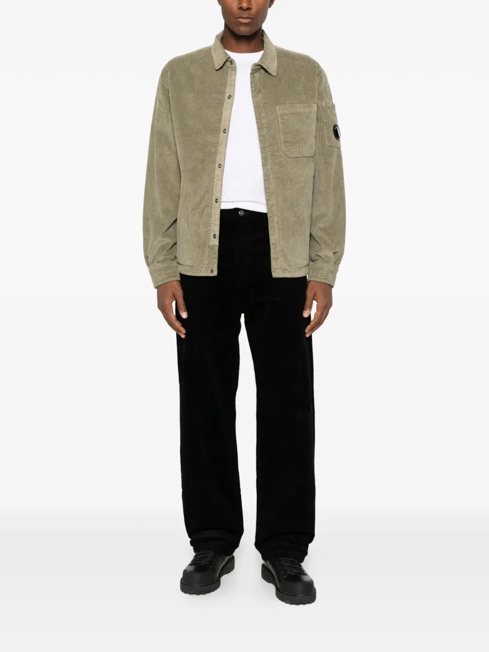 C.P. Company padded corduroy jacket Groen