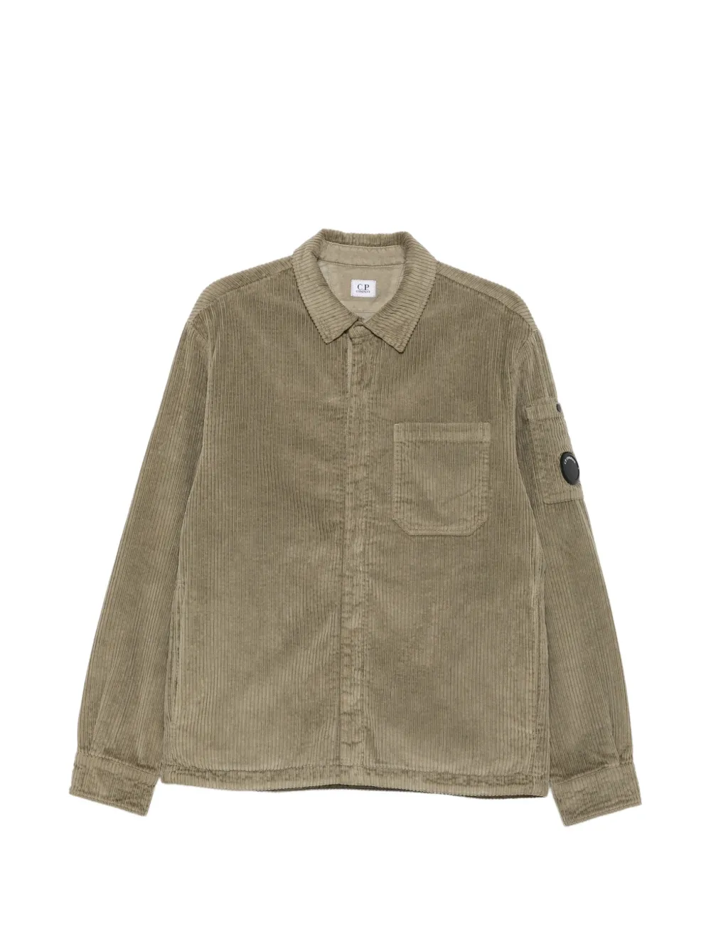 C.P. Company corduroy Lens-detail shirt jacket - Grün