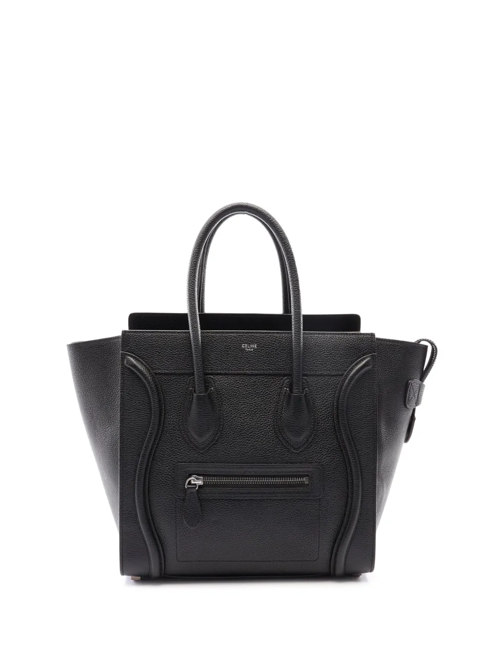 Celine Pre-Owned 2000-2026 Micro Leather Luggage Tote handbag – Black