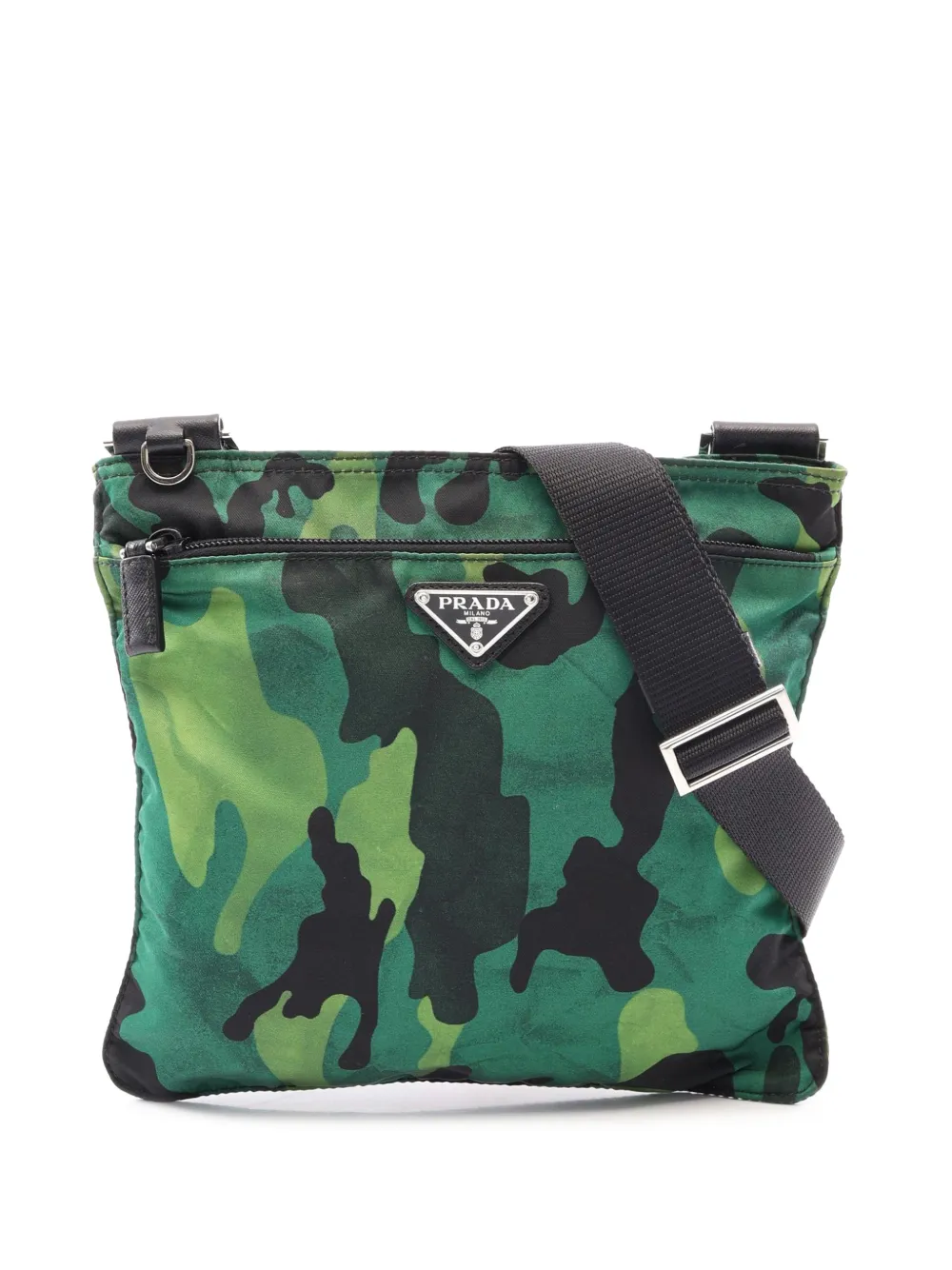 Prada Pre-Owned 2013-2026 Camouflage Tessuto crossbody bag - Green