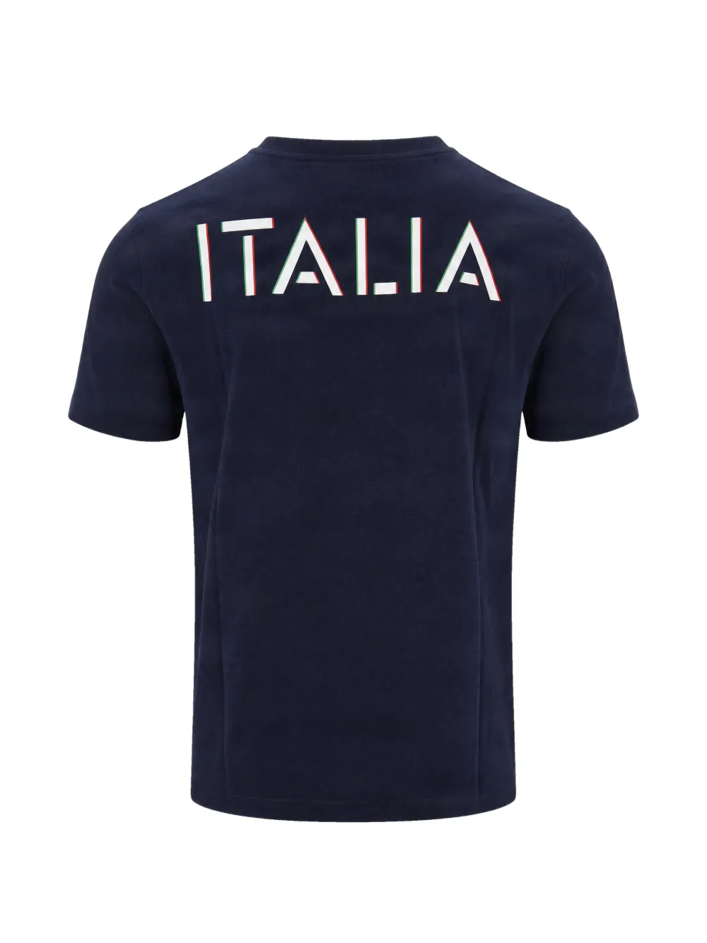 Ea7 Emporio Armani Italia T-shirt met logoprint Blauw