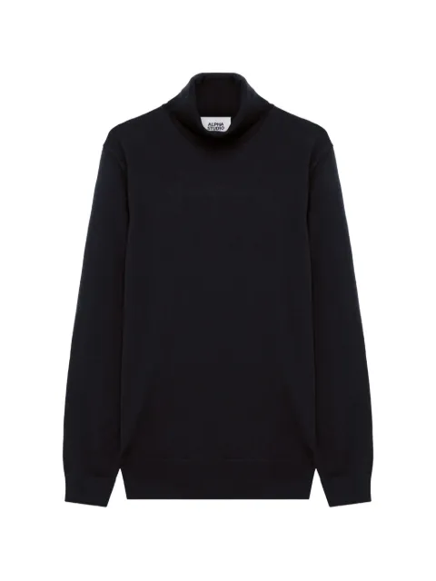 ALPHA STUDIO roll-neck wool sweater
