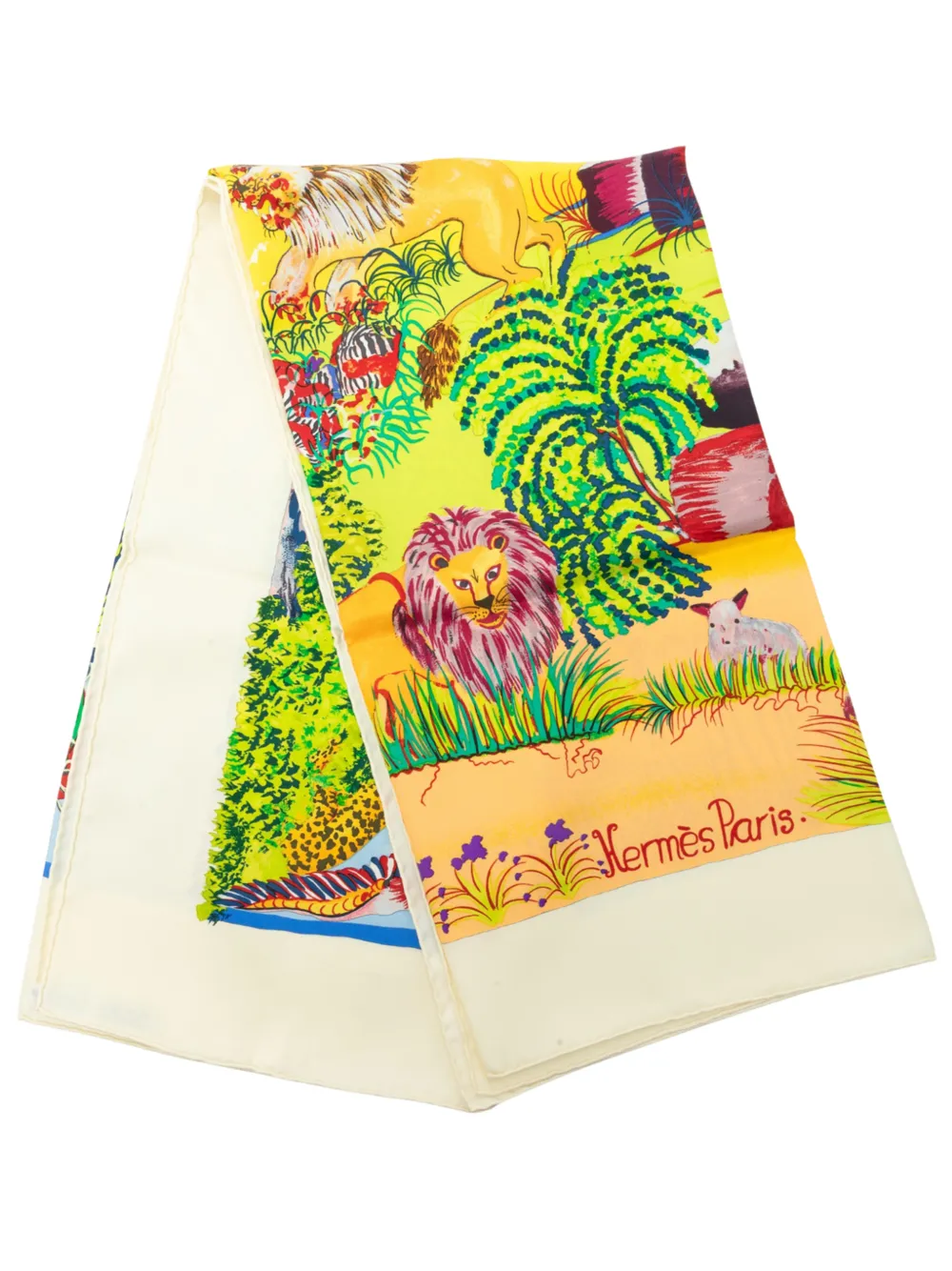 Hermès Pre-Owned 20th Century Nuba Mountain Seidenschal 90cm - Weiß