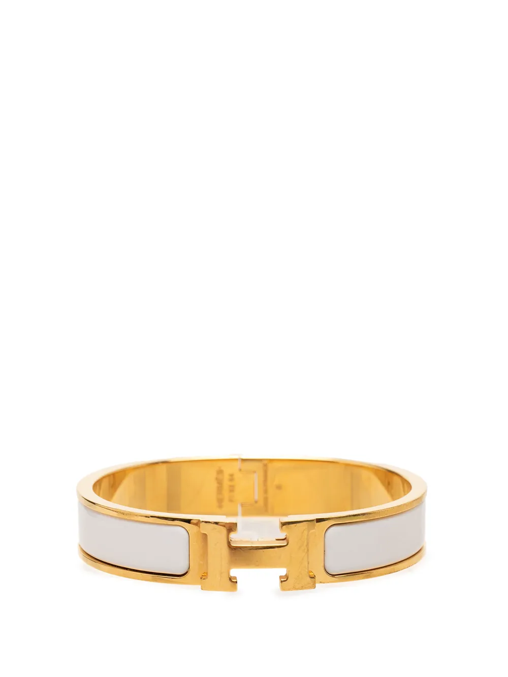 Hermès Pre-Owned bracelet Clic H en émail (2000-2026) - Blanc