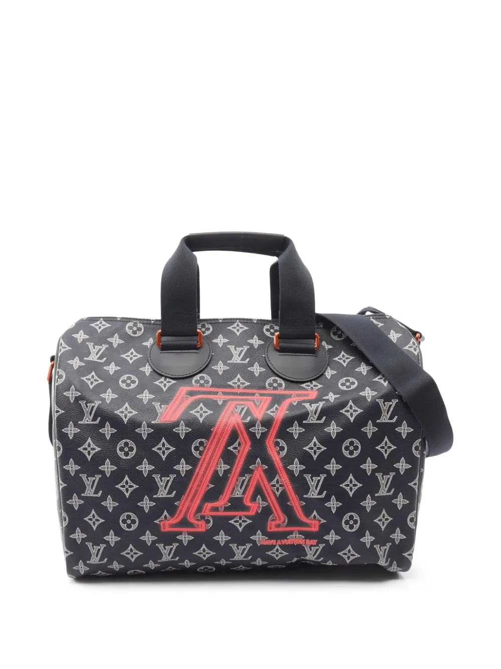 Louis Vuitton Pre-Owned 2018 Monogram Upside Down Ink Keepall Bandouliere 40 satchel - Blu