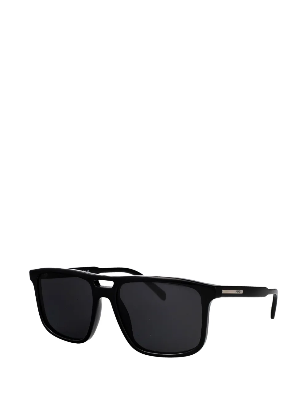 Prada Eyewear Zonnebril met rechthoekig montuur Zwart