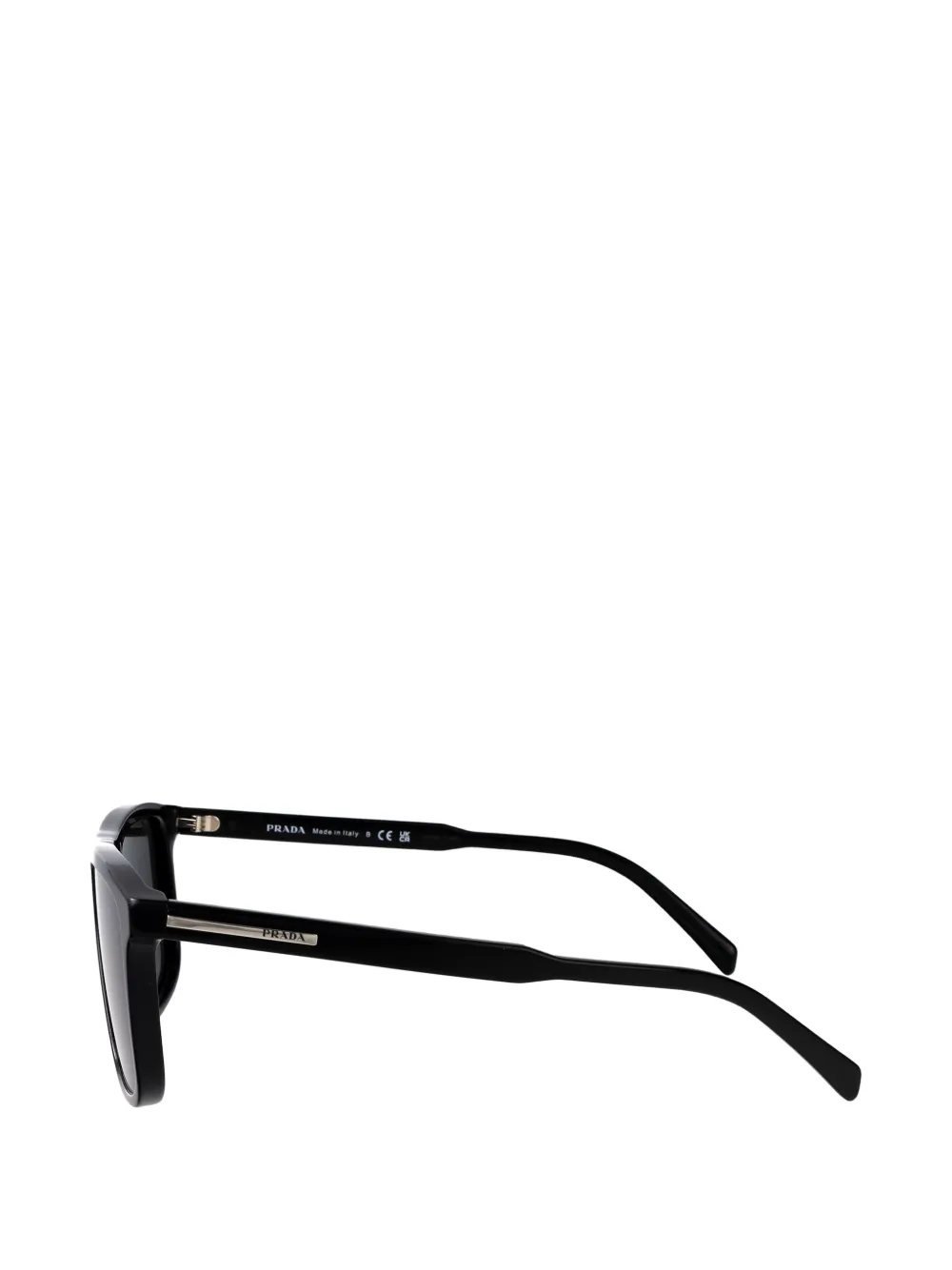 Prada Eyewear Zonnebril met rechthoekig montuur Zwart