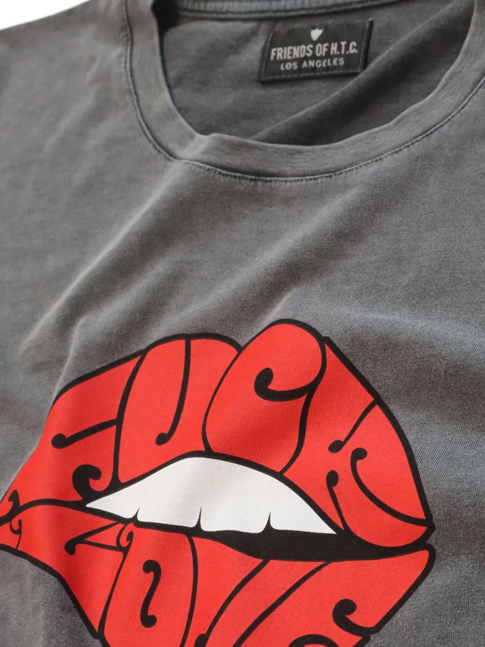 Htc Los Angeles F Love T-shirt met grafische print Grijs