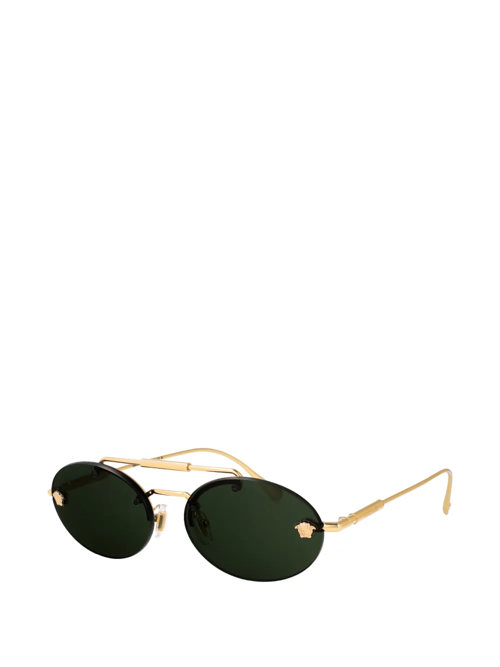 Versace Eyewear Medusa oval-frame sunglasses Goud