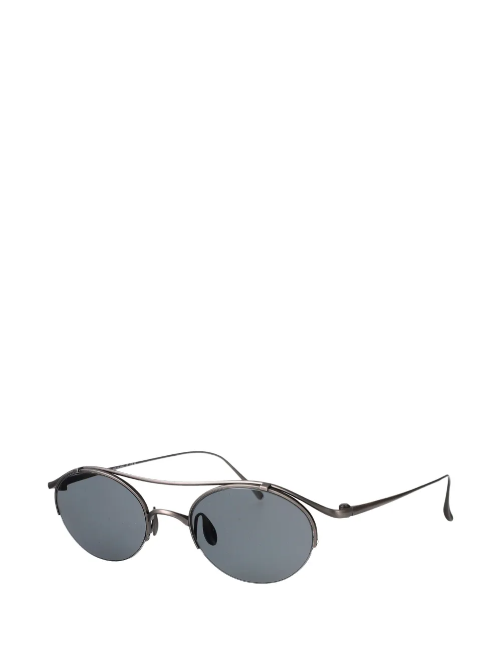 Giorgio Armani Zonnebril met ovalen montuur Grijs