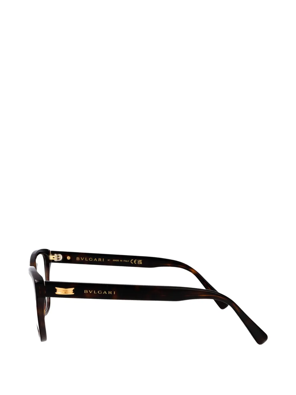 Bvlgari B.zero1 Cat-eye Glasses in Brown, view 3