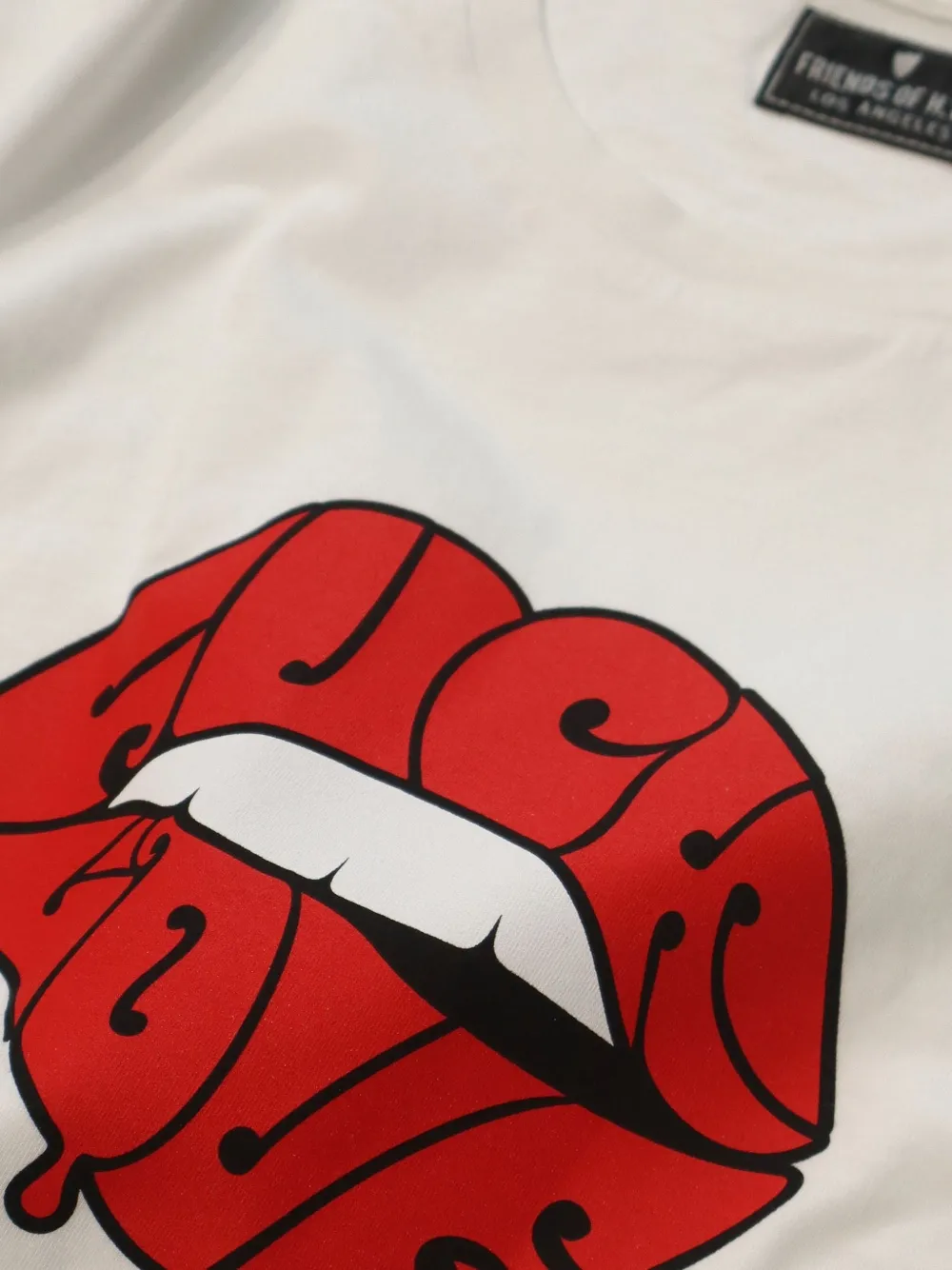 Htc Los Angeles F Love T-shirt met grafische print Beige