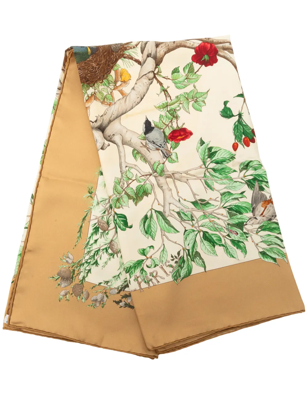 Hermès Pre-Owned 1980-2000 Au Coeur des Bois Seidenschal 90cm - Weiß