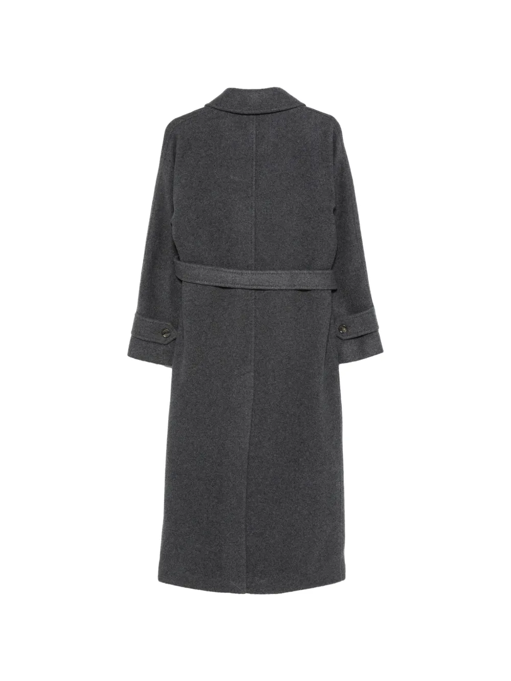 Max Mara oversized double jersey coat dark grey Grijs