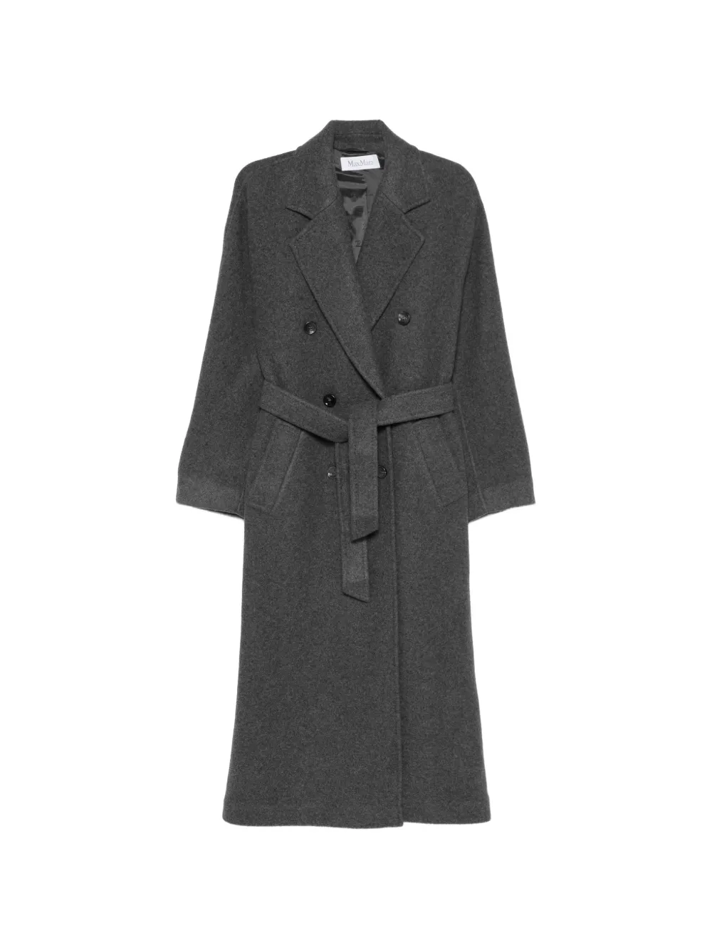 Max Mara Oversized dubbele jersey jas donkergrijs