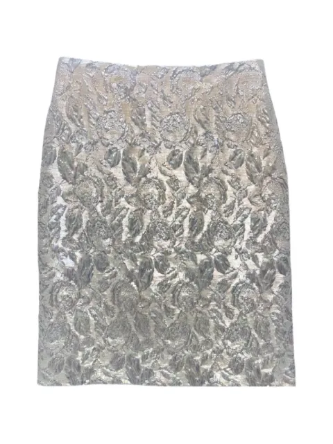 Lunatica Milano floral-jacquard pencil mini skirt
