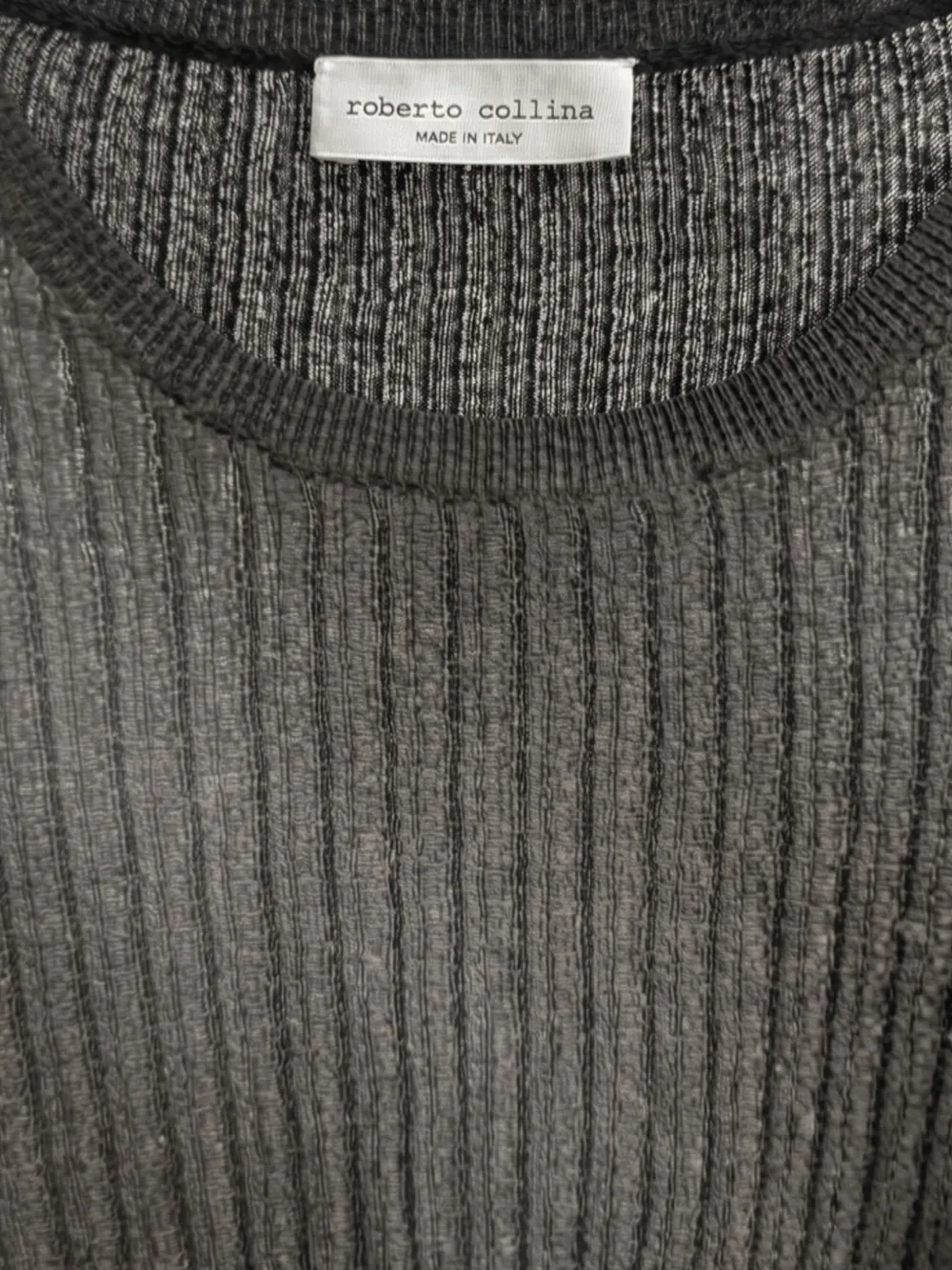 Roberto Collina ribbed-knit short-sleeve T-shirt Zwart