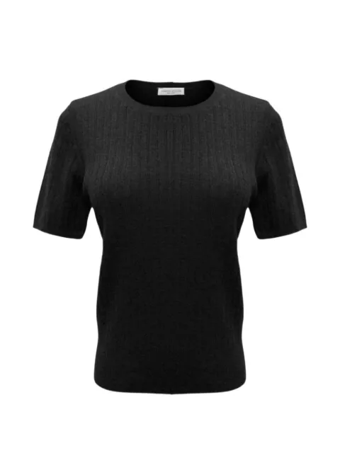 Roberto Collina playera tejida de canalé manga corta