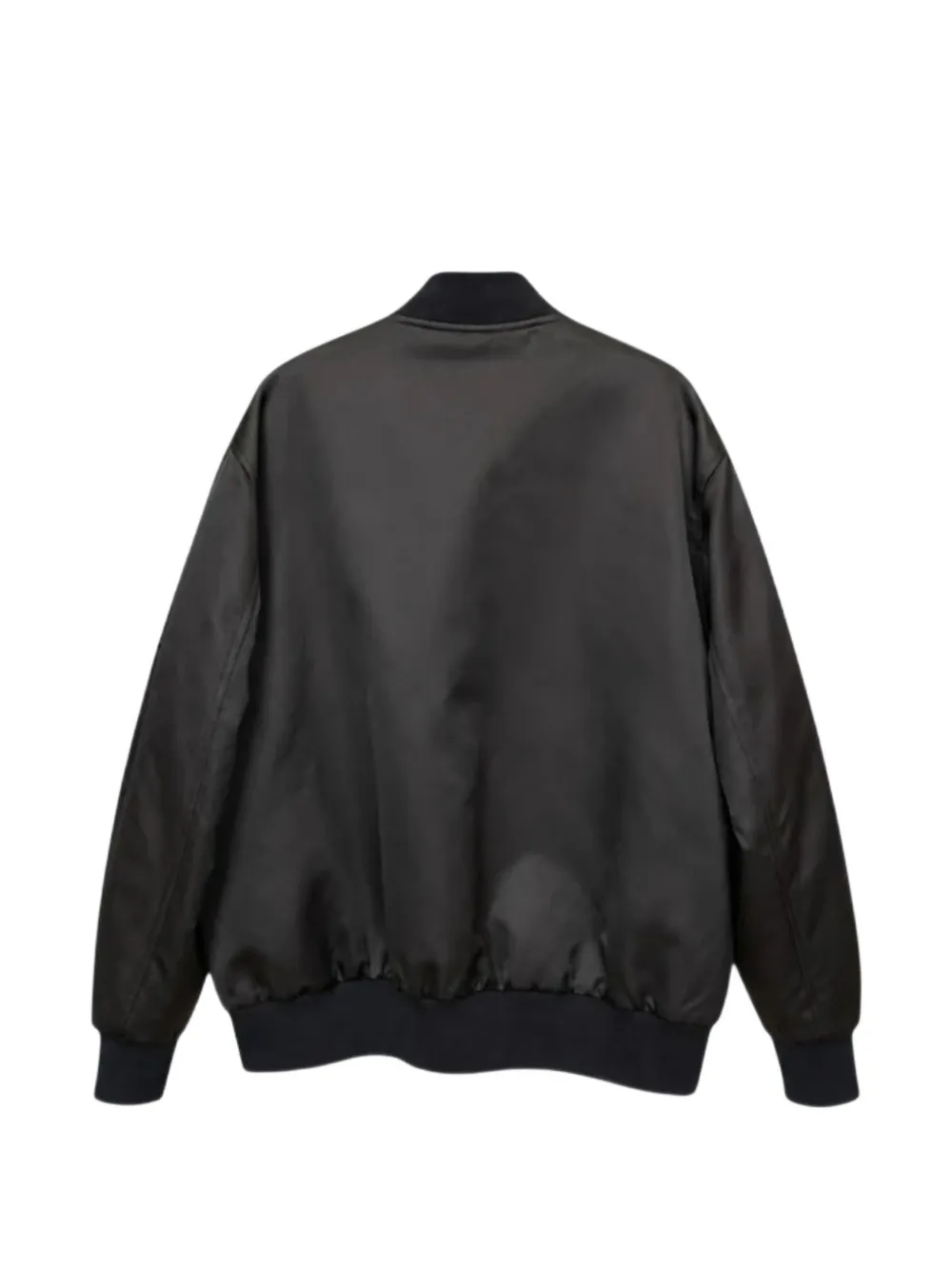 Plan C zip-up bomber jacket Zwart