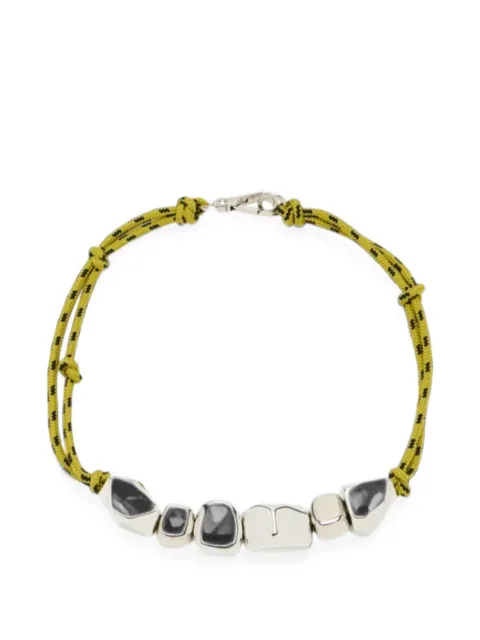 Plan C bead-embellished cord necklace