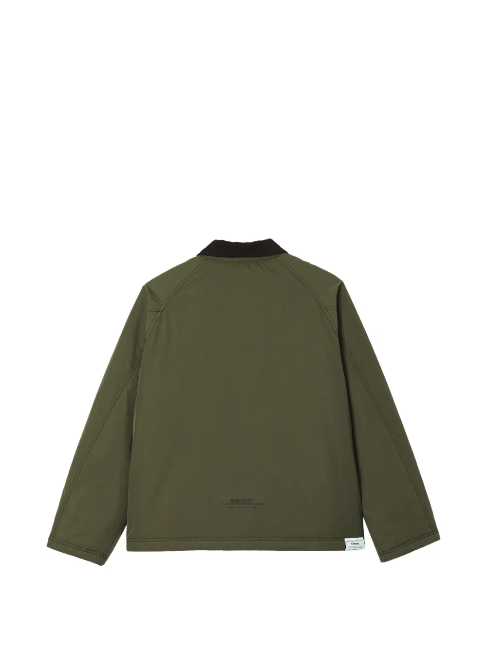 CHOCOOLATE toggle-fastening corduroy-collar jacket Groen