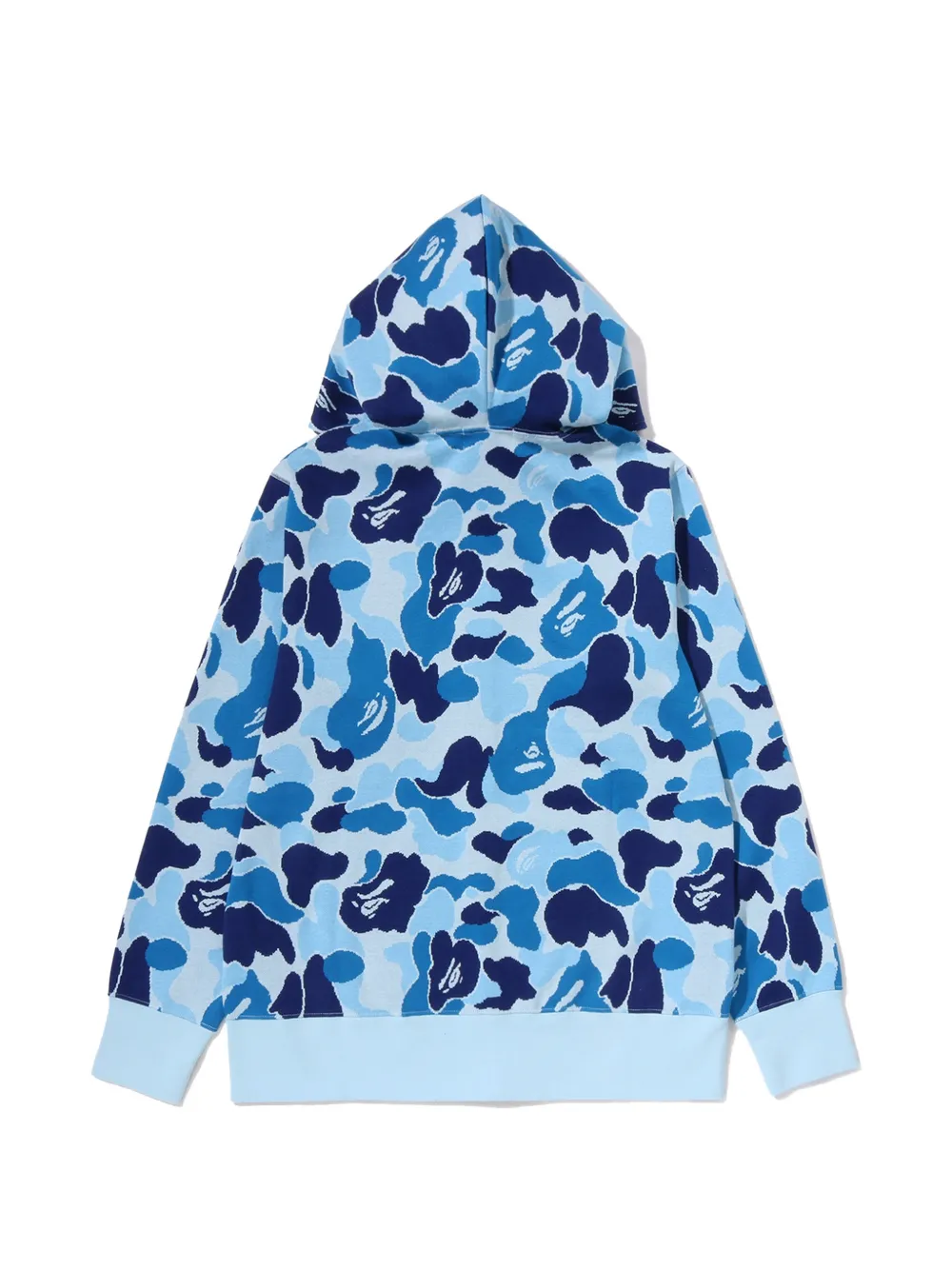 A BATHING APE ABC Camo zip-up hoodie Blauw