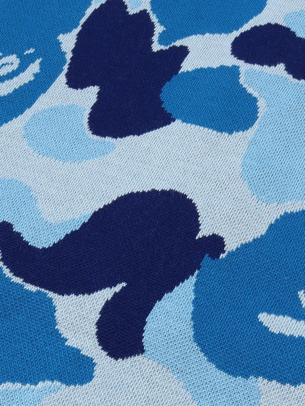 A BATHING APE ABC Camo zip-up hoodie Blauw