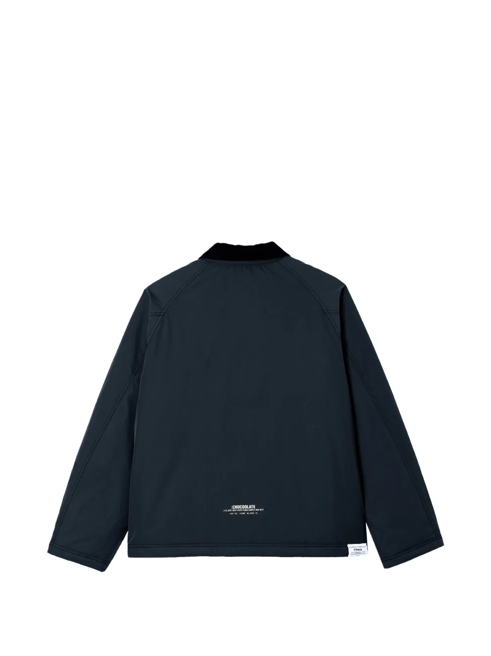 CHOCOOLATE toggle-fastening corduroy-collar jacket Blauw